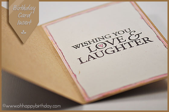 Birthday Card Inserts to download and print