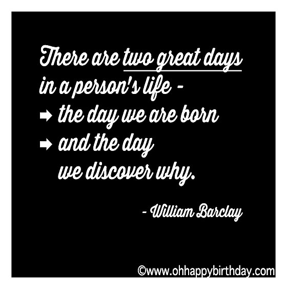 Birthday Quote by William Barclay