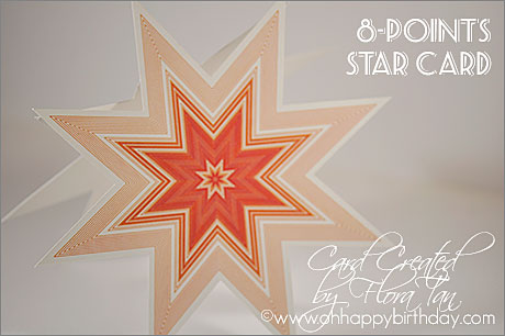 cool birthday cards - a star shaped card with template to download and print.