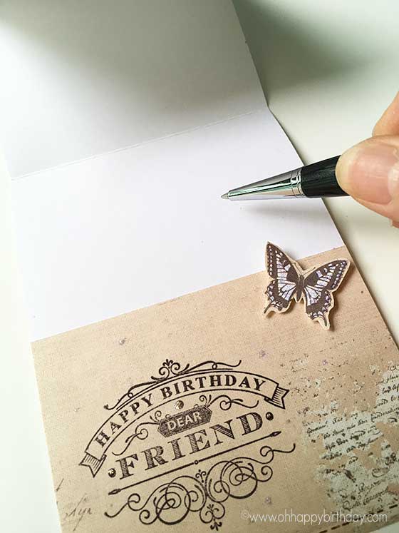 Send handwritten greetings with love - Hand -write your message inside the card