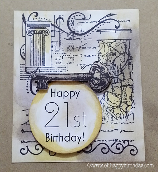 make 21st birthday card/Collage Birthday Card
