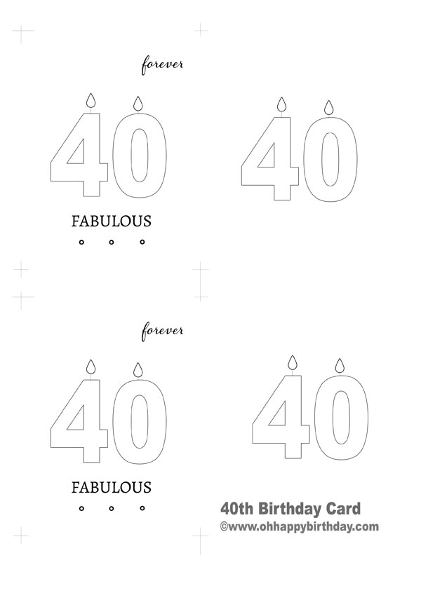 birthday card template/Card Printable