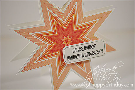 8 Points Star Birthday Card