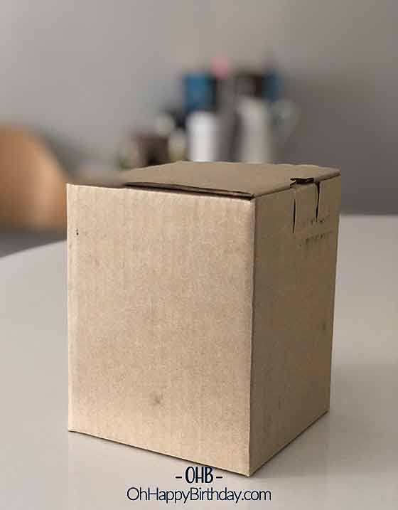 Birthday Gift in Plain Carton Box