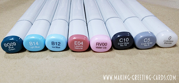 Copic Markers for Colouring Cupcake Card