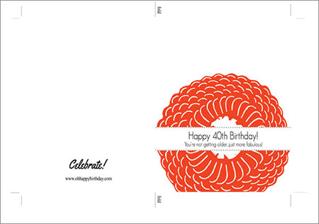 printable birthday cards of various designs - free templates to download and print